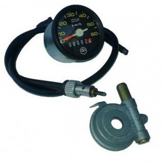 Ansamblu scuter kilometraj piaggio ciao 50 (mic - melc + cablu + vitezometru, d=48mm)