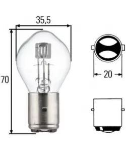 Bec scuter far para (ba20d) 12v 35/35w Bec scuter far para (ba20d) 12v 35/35w
