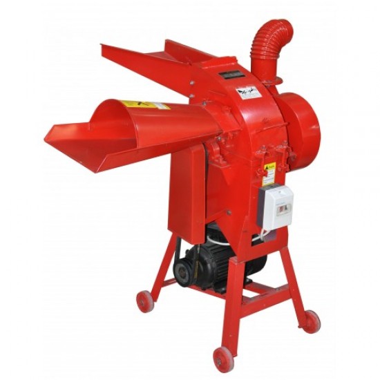 Moara tocat cereale si furaje MS-350C cu turbină si motor, 3000 W, 500 kg/h, 200 kg/h