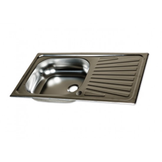Chiuveta inox pentru blat 43.5x76 cm 05
