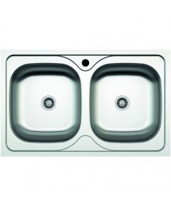 Chiuveta Z-INOX dubla masca 50x80 cm
