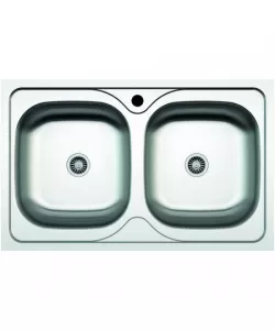 Chiuveta Z-INOX anticalcar dubla masca 50x80 cm