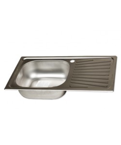 Chiuveta inox anticalcar pentru blat 43.5x76 cm 430