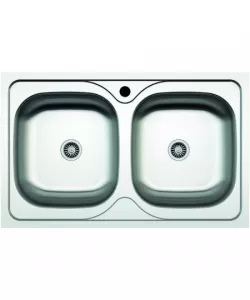 Chiuveta Z-INOX dubla blat 50x80 cm
