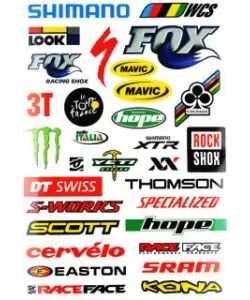 Set stickere bicicleta