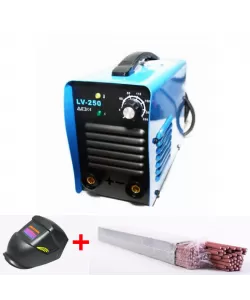 Aparat de sudura cu invertor LV250 Micul Fermier 1 + masca+electrozi, Invertor, MMA, 250 A