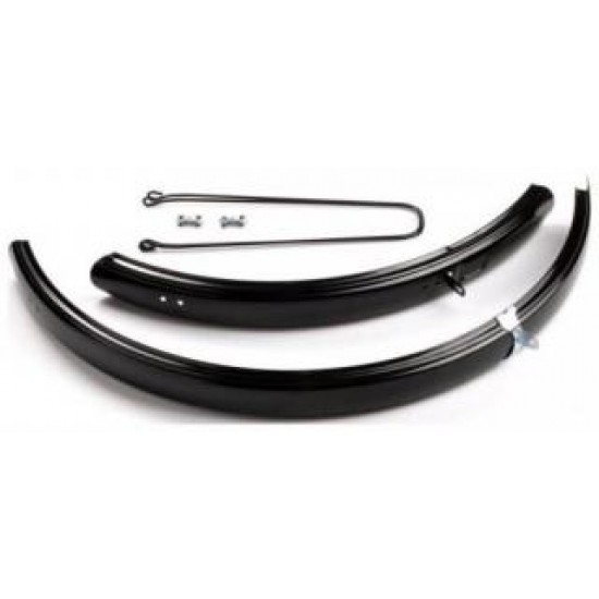 Aripi bicicleta metal 26-1.5 mm -Negre