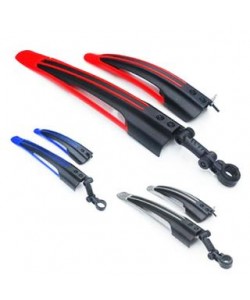 Aripi bicicleta plastic - negru+albastru