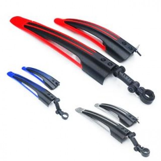 Aripi bicicleta plastic - negru+gri