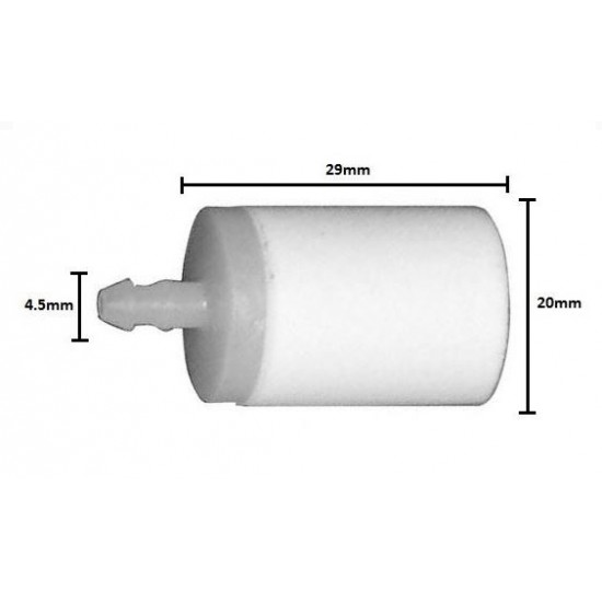 Filtru benzina Husqvarna 4.5mm