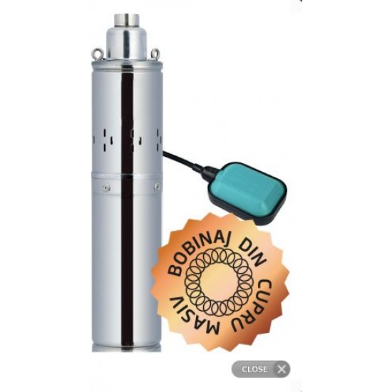 Pompa submersibila de adancime  BLADE 4QGD 1.2-F PRO-750 W-155m- cu flotor