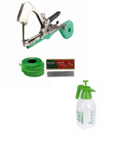 Aparat pentru legat vita de vie, legume, pomi fructiferi + 4 role + 10000 capse + Pompa De Stropit
