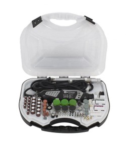 Set Gravor Elprom EMG-450-211, 450 W, 30000 rpm, 211 piese + Prelungitor flexibil