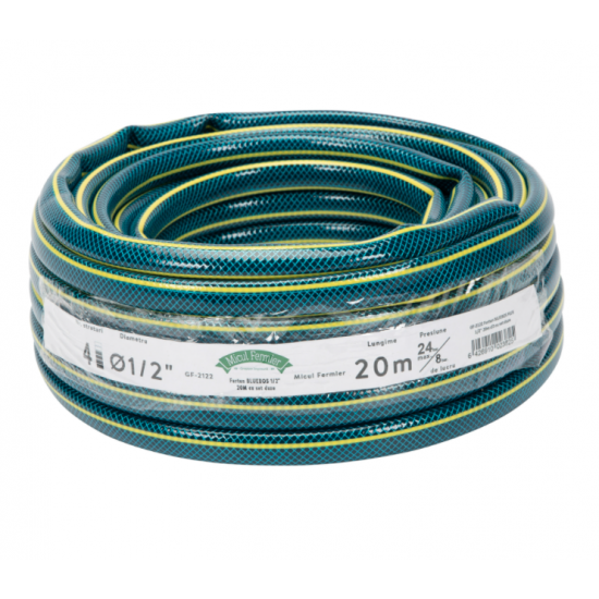 Furtun BLUEBOS PLUS 1/2" 20m cu set duze