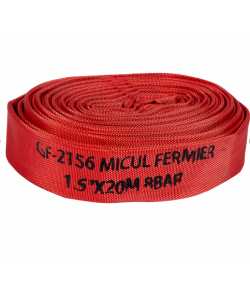 Furtun pompier 1.5" 20m 8bar fara capete ROSU