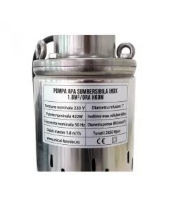 Pompa apa 60M INOX 4SK-100 cu snec 1.8MC