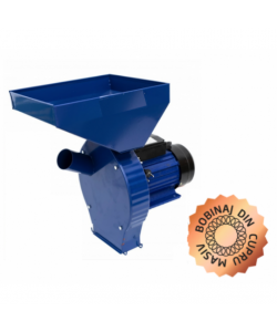 Moara electrica de macinat Porumb, grâu, orz, stiulete intreg, uruiala Micul Gospodar  Bobinaj Cupru, 3.8 kw 250 kg/h