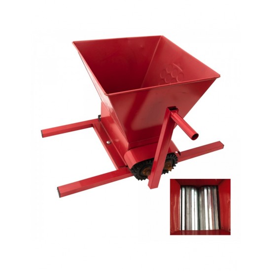 Zdrobitor de struguri manual 350KG/H + Teasc/Presa 35L Zdrobitor de struguri manual 350KG/H + Teasc/Presa 35L