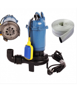 Pompa apa murdara cu tocator si plutitor EUROAQUA 2600W + Furtun 2 toli 20m