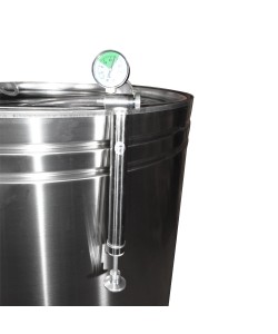 Butoi INOX 315 L cu capac flotant si canea