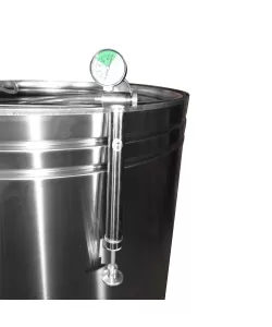 Butoi INOX 315 L cu capac flotant si canea Butoi INOX 315 L cu capac flotant si canea