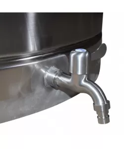 Butoi INOX 315 L cu capac flotant si canea Butoi INOX 315 L cu capac flotant si canea