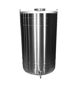 Butoi din inox 300L cu capac si canea