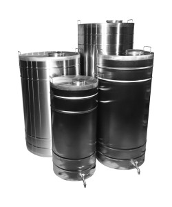 Butoi din inox cu capac 100L