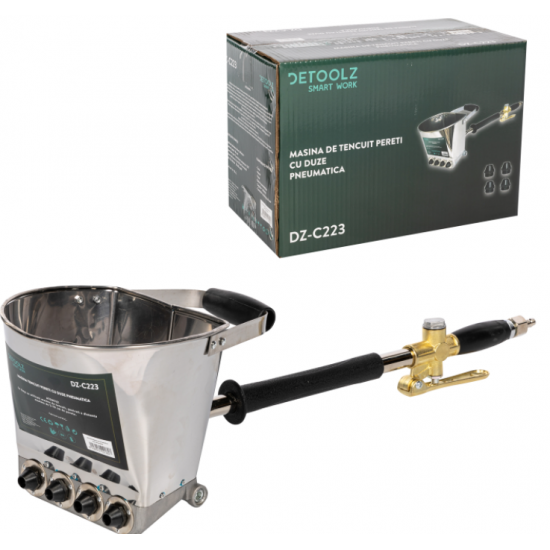Masina pneumatica tencuit pereti cu duze