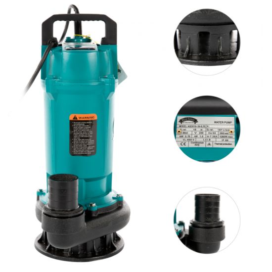 Pompa apa submersibila QDX10-18M 0.75KW 2"