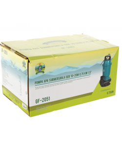 Pompa de apa submersibila Micul Fermier QDX10-20M, 0.75KW, 1.5 toli, resistenta la nisip