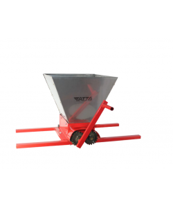 Zdrobitor de struguri Tatta TZ-1801 IN, capacitate maruntire 300 kg/h, cuva 25 l, Inox, Rosu