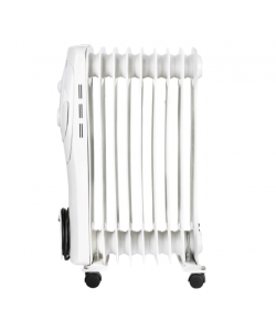 Calorifer electric,  9 elementi, 3 nivele de putere, termostat reglabil, Alb