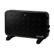 Convector electric Luxury HAUSBERG HB-8220, 2000W, 2 trepte de putere, termostat, protectie supraincalzire, indicator luminos, functie Turbo, Negru