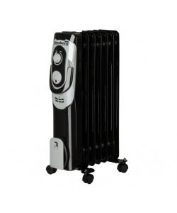 Calorifer electric Hausberg HB-8900NG, 1500 W, 7 elementi, 3 nivele de putere, termostat reglabil