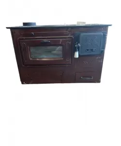 PRODUS RESIGILAT SOBA PE LEMNE CU PLITA SI CUPTOR TIP A 80X44X75 CM, MARO, COS STANGA 2