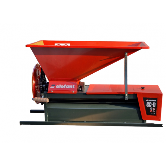 Zdrobitor de struguri Elefant cu desciorchinator,tambur aluminiu, cuva 65L
