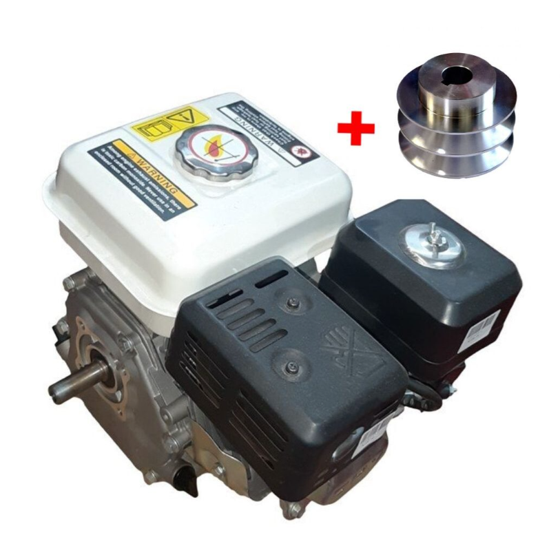 Motor Motocultor Benzina , DRK, Model GX200 ,7 cp, Ax Pana + Fulie Motor Dubla, Pana, 20mm