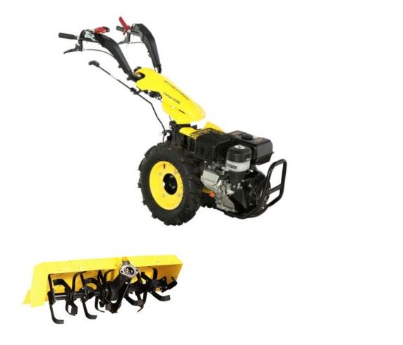 ProGARDEN Campo U16 motocultor multifunctional 14CP, benzina, EU V, pornire la sfoara, 3+2 viteze, reductor + FT90 freza tractata 900mm