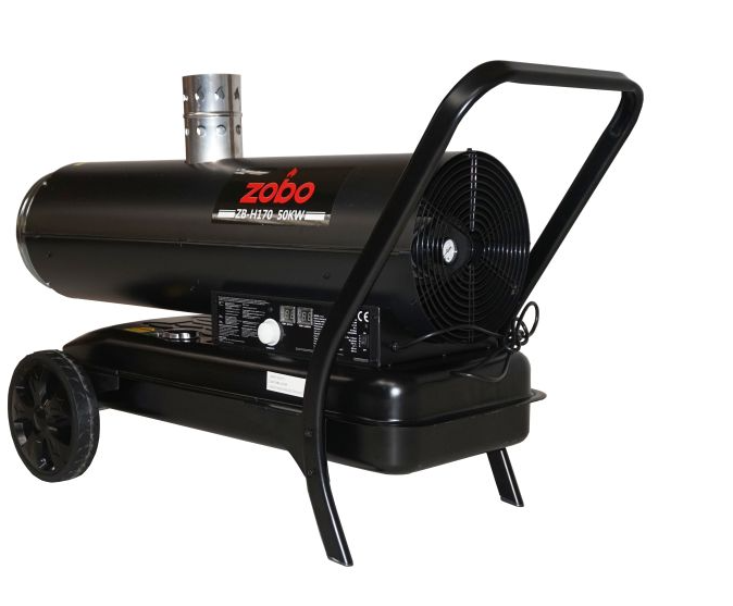 Zobo ZB-H170 Tun de aer cald, ardere indirecta, 50kW, 230V, 23mc