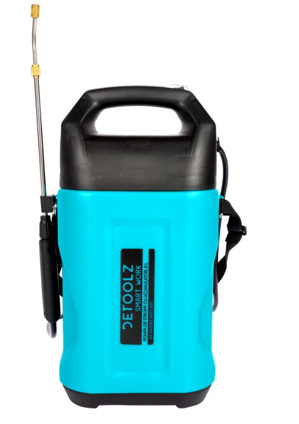 Pompa de stropit cu acumulator Li-Ion, Detoolz 8L