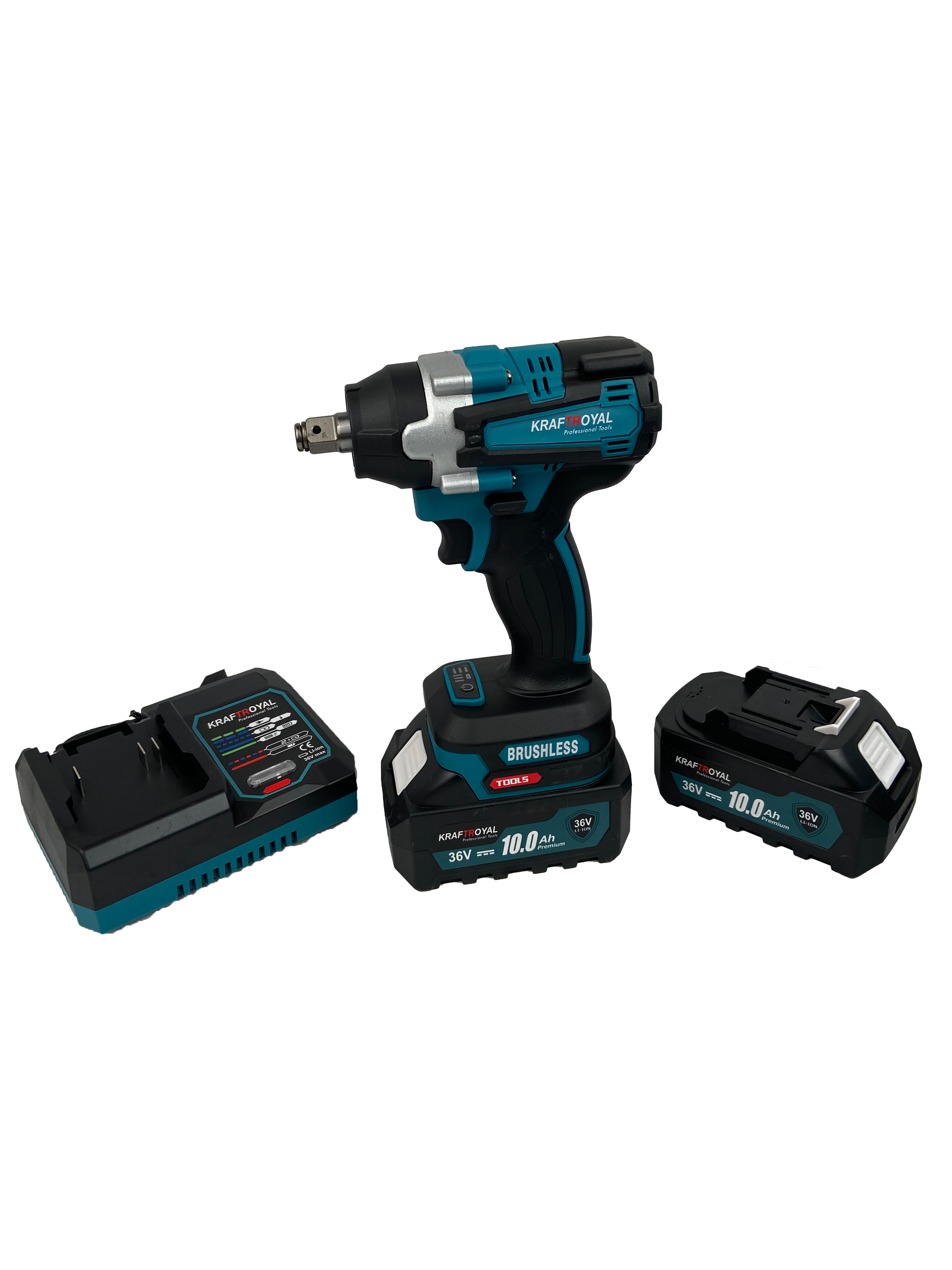 Trusa Masina de impact KraftWorld , 2 acumulatori, 36V, 8Ah, 38 accesorii