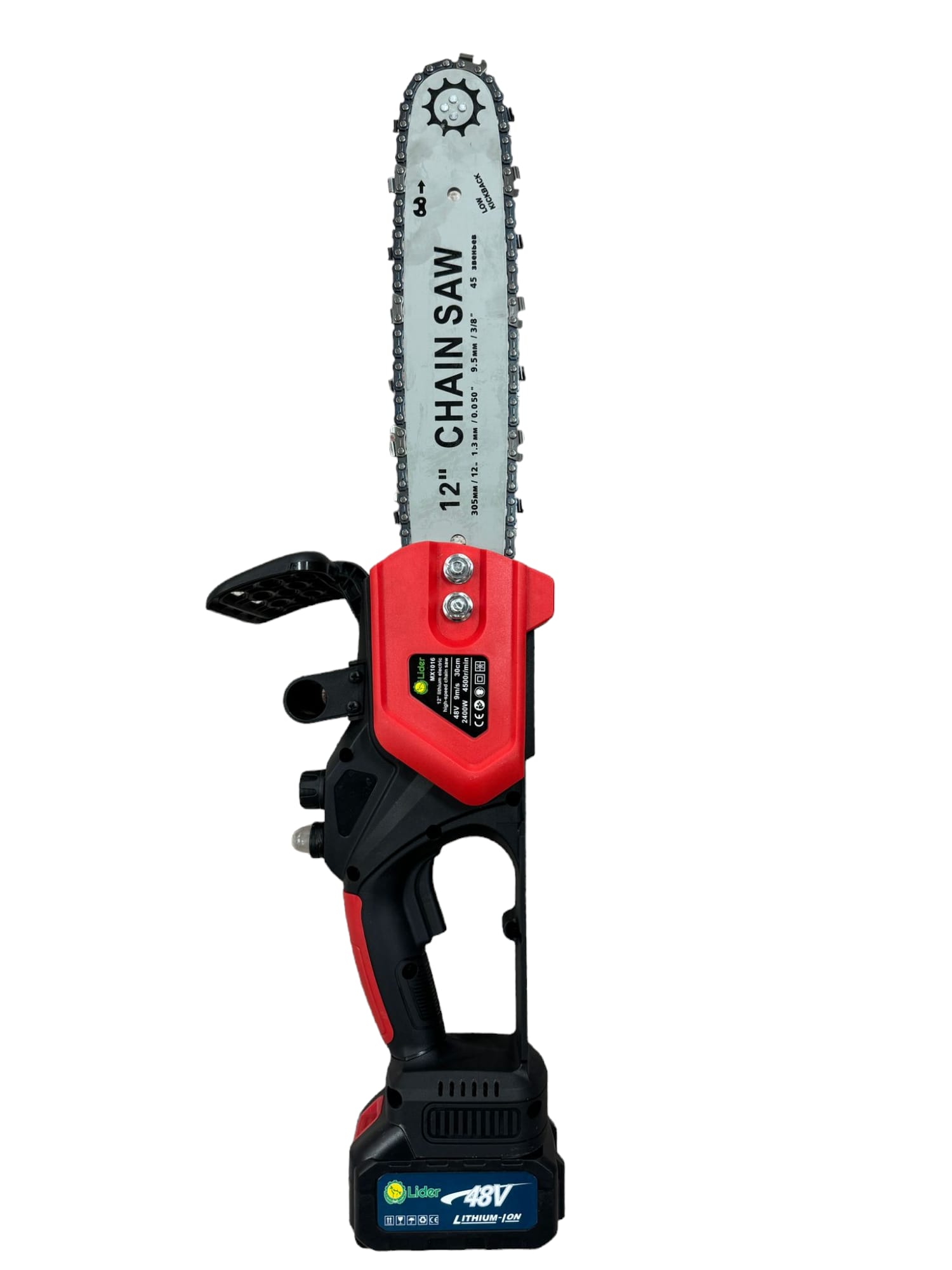 Drujba cu 2 Acumulatori Lider, 48V, Lama 30cm 2400W