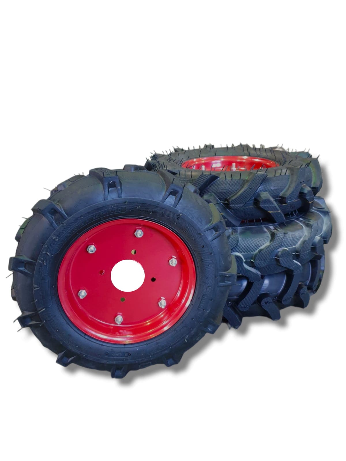 Roata din cauciuc pentru motocultor cu janta din fier, dimensiune 400-8