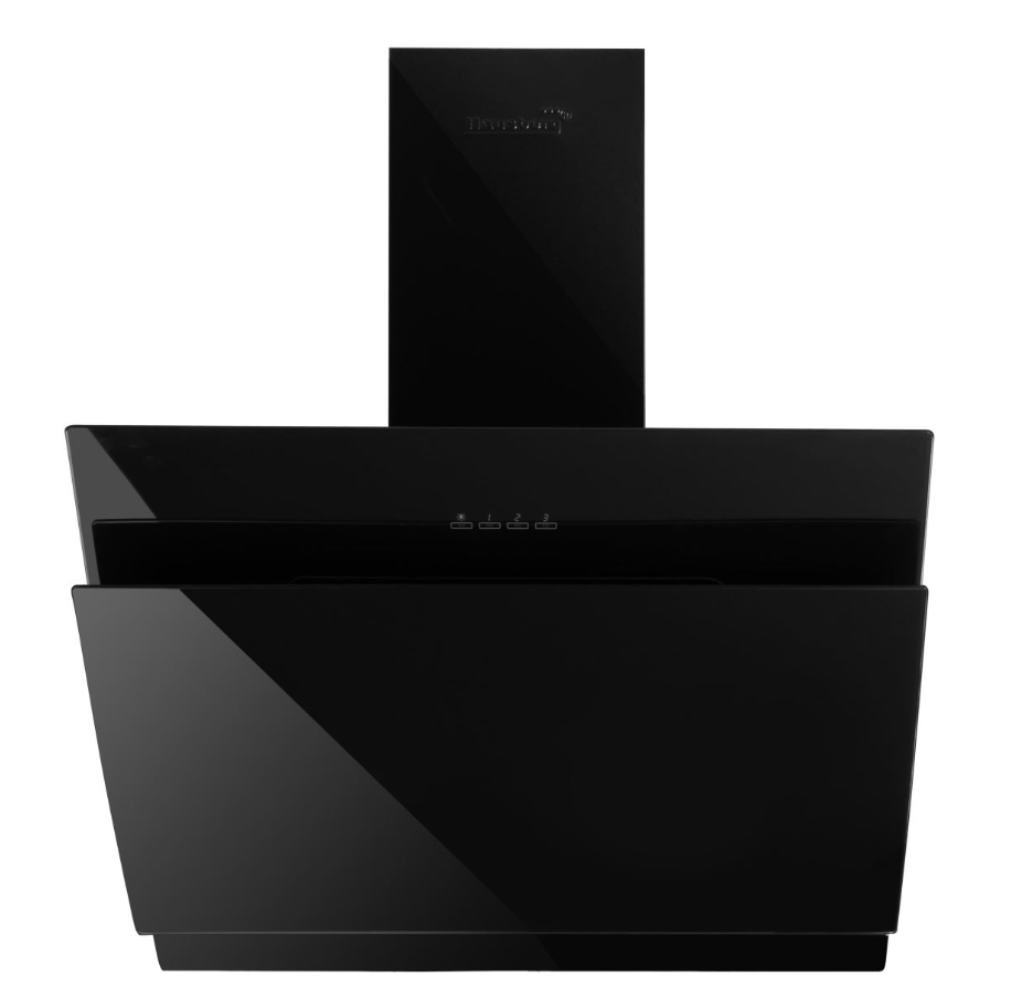 Hota Incorporabila decorativa Hausberg HB-1385, Putere de absorbtie 650 mc/h, 60 cm, Touch control, Filtru aluminiu, Negru