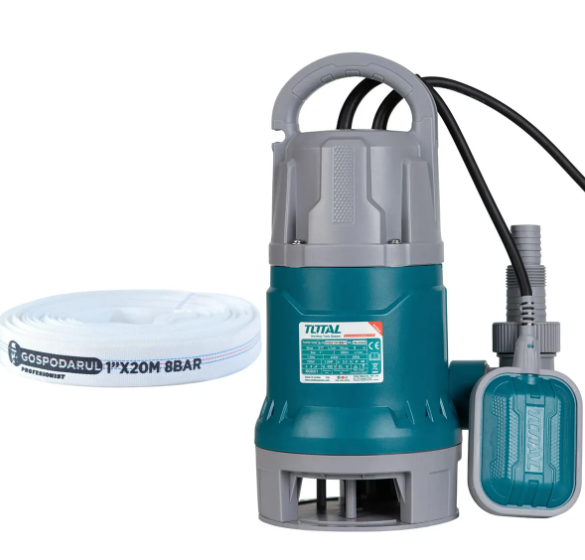 Pompa submersibila apa murdara - 750W + furtun 20m TOTAL