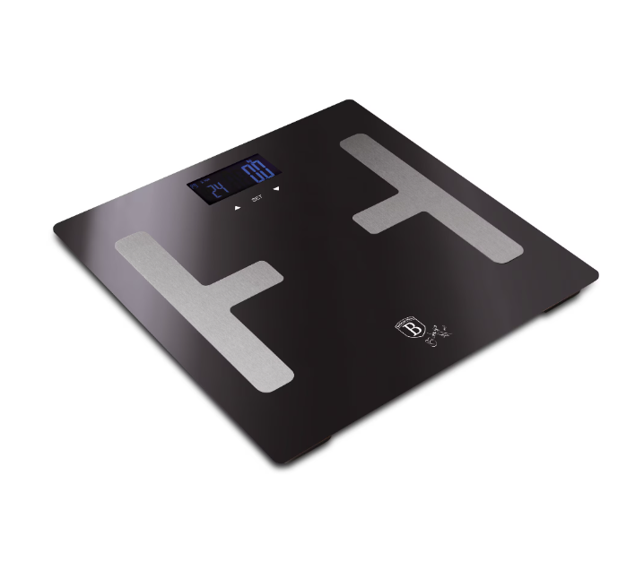 laveta microfibra Cantar de baie Berlinger Haus, BH/9684 180kg, Etallic Line Carbon