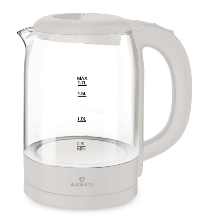 scaun crem Fierbator electric din sticla, Blaumann, BL9007, Crem