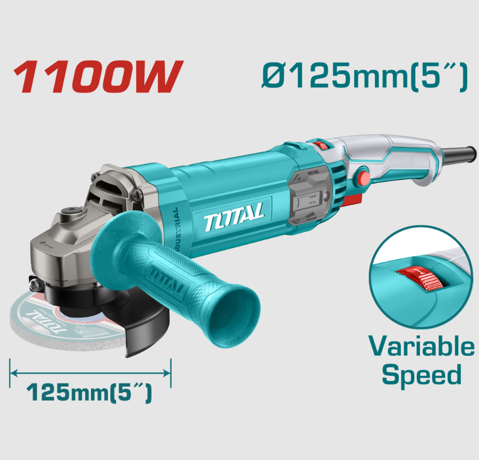 microondas 1100w TOTAL - POLIZOR UNGHIULAR - 125MM - 1100W