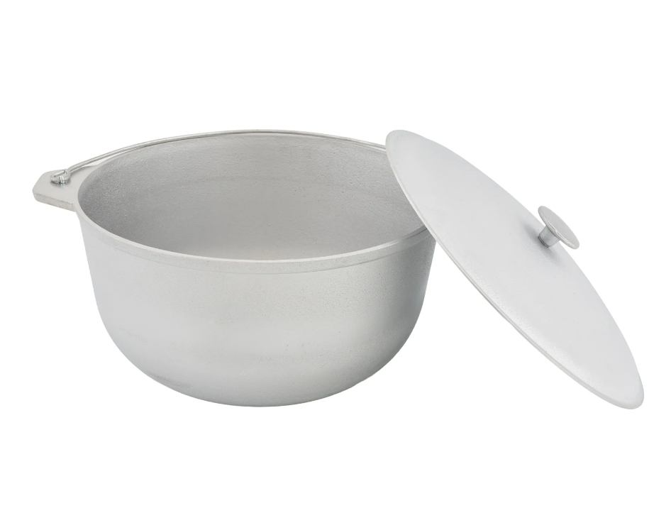 recipiente inox alimentar Ceaun tuci aluminiu alimentar cu capac, capacitate 10 litri ELEFANT